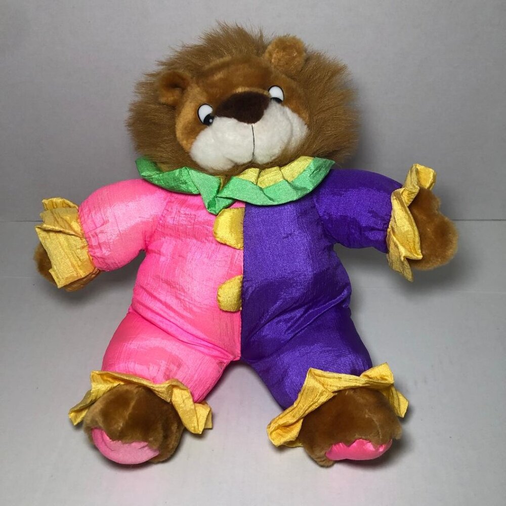 Kuddle Me Toys PUFFALUMP STYLE COLORFUL Lion Nylon Stuffed Toy